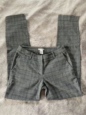 H&M Women’s Grey Plaid Slacks